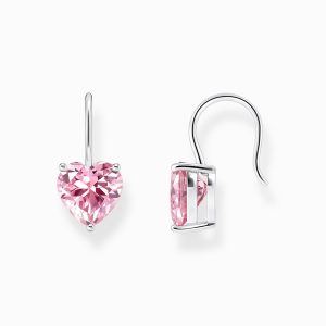 Thomas Sabo Örhängen - Rosa hjärtformade och krok. Sista paret