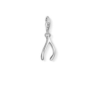 Thomas Sabo Charm - Wish bone, silver. 1 ex