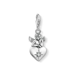 Thomas Sabo Charm - Skyddsängel med hjärta, silver. 1 ex