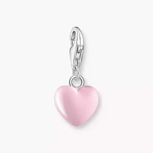 Thomas Sabo Charm - Rosa hjärta silver