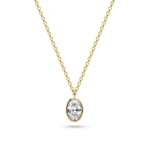 Sif Jakobs - Halsband Sardinien Ovale, 18 k Guldförgyllt