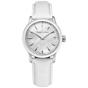 Maurice Lacroix 1975 - Dam stål med pärlemotavla. 33 mm. Nyhet!