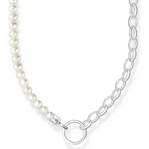 Thomas Sabo Charm - Halsband med Sötvattens pärlor, silver. 1 exemplar