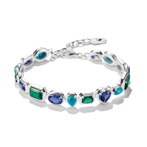 Thomas Sabo Elyndra - Armband med blågröna stenar, Silver