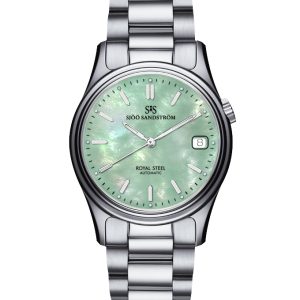 Sjöö Sandström Royal Steel Classic 36 mm. Pärlemo tavla. Nyhet!