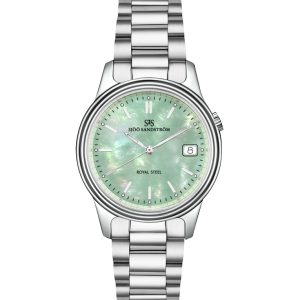 Sjöö Sandström Royal Steel Classic 32 mm. Pärlemo tavla. Nyhet!