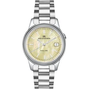 Sjöö Sandström Royal Steel Classic 32 mm. Pärlemo tavla. Nyhet!