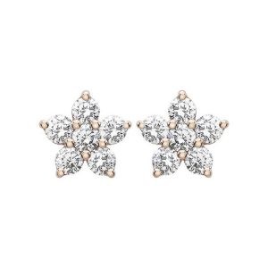 Diamant örhänge Blomma.18 k. 0,67 ct. Nyhet!