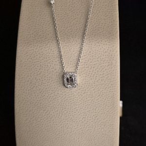 Diamanthänge 18 k, Piero Milano - Smaragdslipad diamant. 0,56 ct. Nyhet!