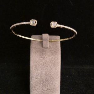 Diamant armband 18 k - Smaragdslipade diamanter och sodstenat. 0,70 ct. Nyhet!