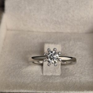 Rivoir Diamant ring 18 k med 0,54 ct. Nyhet!