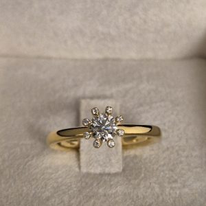 Rivoir Diamant ring 18 k med 0,43 ct. Nyhet!
