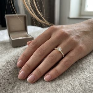 Rivoir Diamant ring 18 k Classic Pavé med totalt 0,60 ct.