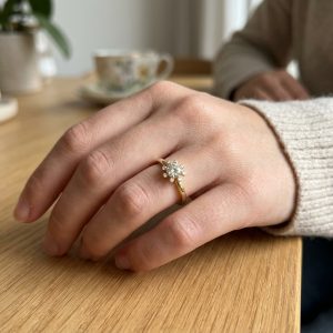 Rivoir Pforzheim - Diamant ring 18 k med 0,43 ct. Med diamanter i fattning