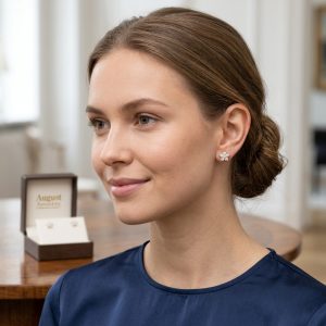 Lucca Diamant örhängen - Blomma.18 k vitguld. Totalt 0,42 ct. Nyhet!