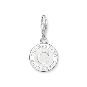 Thomas Sabo Charm - Vit Coin silver