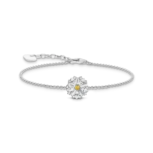Thomas Sabo Armband blomma Lovely Daisy med silverstenar. 1 ex