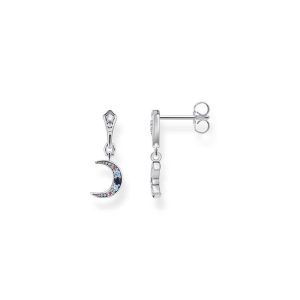 Thomas Sabo- Örhängen med vit sten Måne silver. 1 par