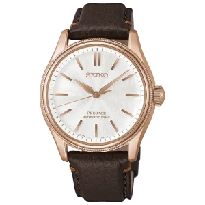 Seiko Presage Premium  Automatic 38 mm. Limiterad/2000 ex ww  The creation celebrates the beauty of Tomioka silk. Nyhet!