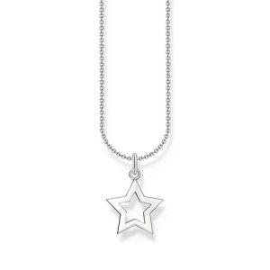 Thomas Sabo Halsband - Stjärna silverhalsband. 1 ex