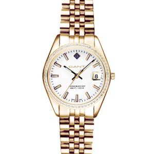 Gant Sussex Mini Bijou-IPG. Vit tavla - 28 mm.