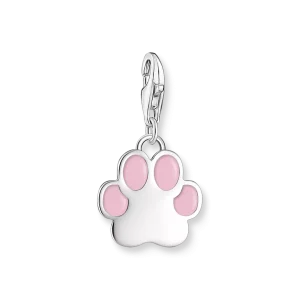 Thomas Sabo Charm - Hängsmycke Rosa tassavtryck, silver