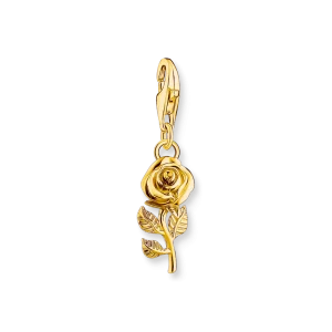 Thomas Sabo Charms berlock. Ros, förgyllt