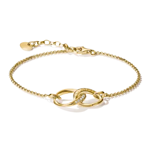Thomas Sabo - Armband Together med vit zirkonia, 18k guldpläterad. Nyhet!