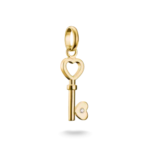 Thomas Sabo Charm - Hängsmycke Kärleksnyckel. Connect guldpläterad.