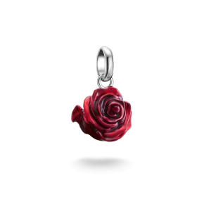 Thomas Sabo Charm-hängsmycke Röd Ros - Connect. Silver