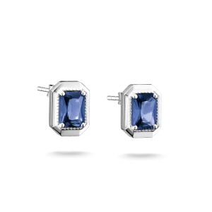 Thomas Sabo Elyndra - Stift örhängen med Blå nanokristall i oktantslipning, Silver. Nyhet!