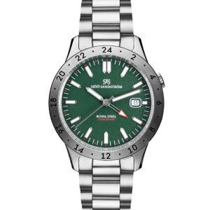 Sjöö Sandström Royal Steel World Timer 41 mm. Nyhet!