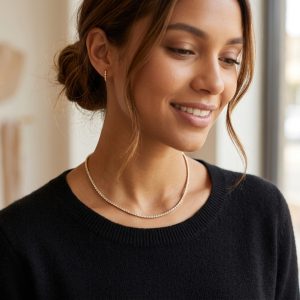 Diamant Halsband 18 k - Coffee diamanter. 3,04 ct. Totalt.  Nyhet!