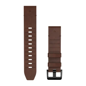 QuickFit® 22 mm klockarmband äkta läder – Brunt. Till Fenix 8/9